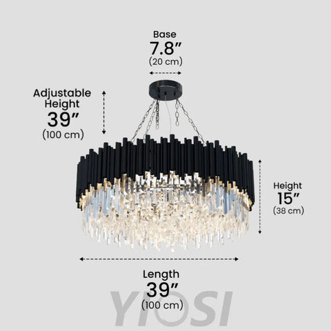 Luxury Crystals Chandelier - Crystals-1-Yiosilamp