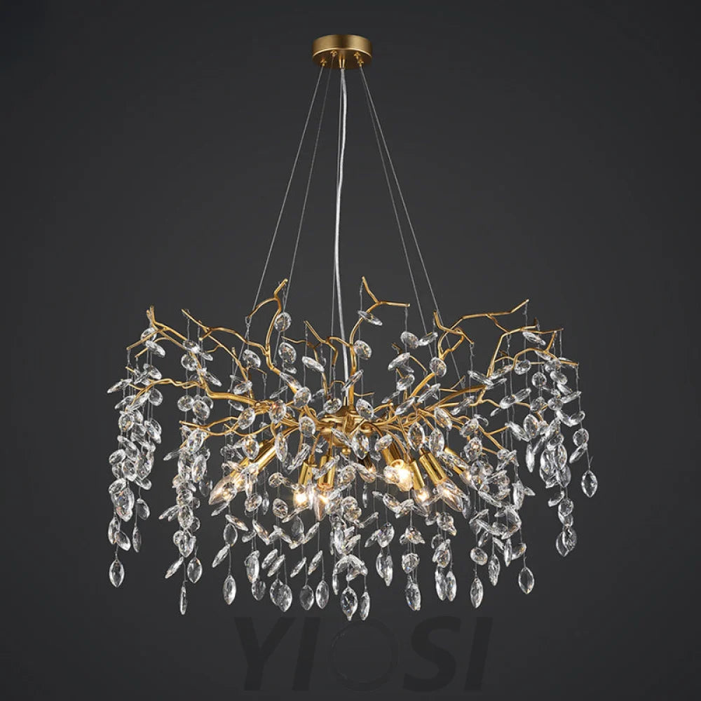 Luxury Pendant Ceiling Chandelier Lighting Fixture For Dining Room 31.5’’ D Branch