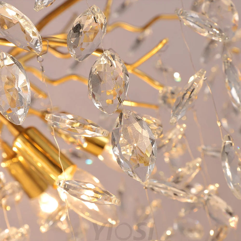 Luxury Pendant Ceiling Chandelier Lighting Fixture For Dining Room 31.5’’ D Branch