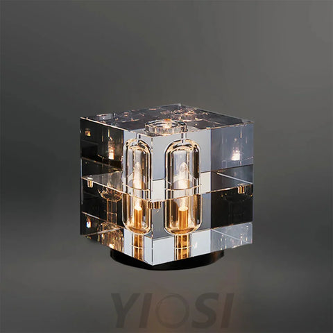 Luxury Square Crystal Table Lamp