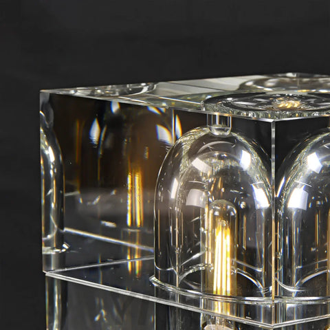 Luxury Square Crystal Table Lamp