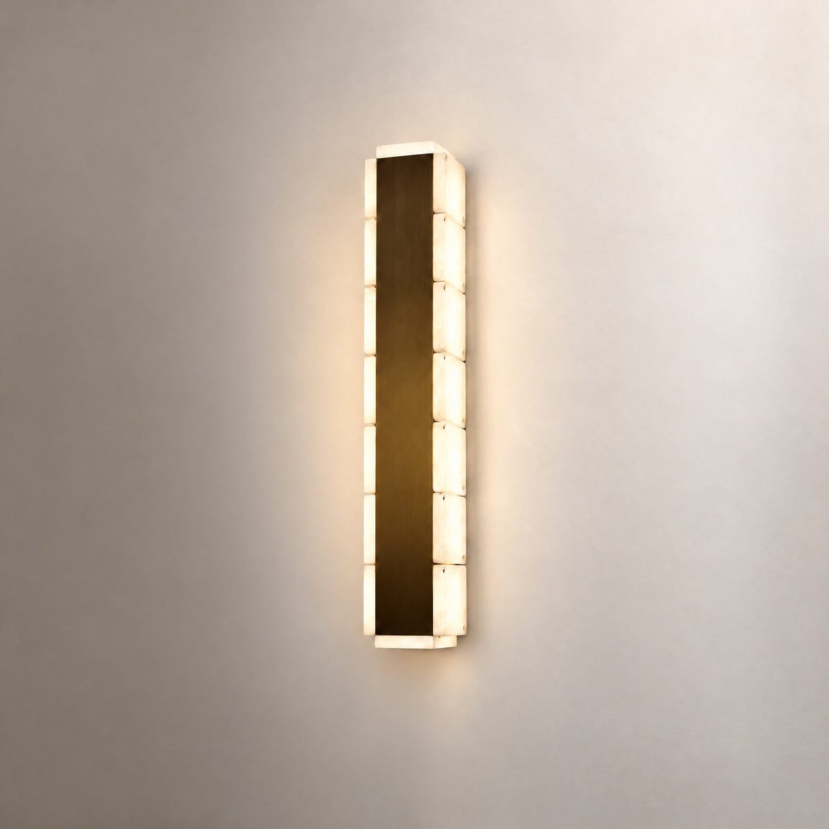 Madison Natural Stone Wall Sconce 3.5" – lights on