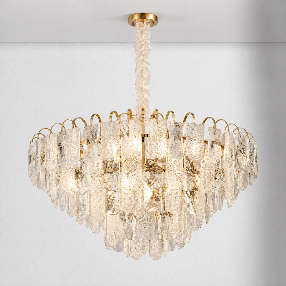 Madreperla Crystal Crown Chandelier