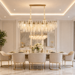Madreperla Crystal Linear Chandelier