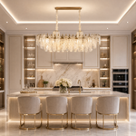 Madreperla Crystal Linear Chandelier