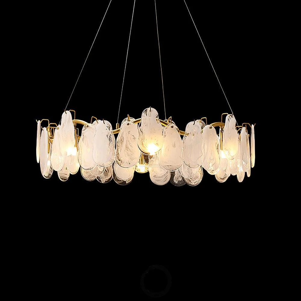 Mahina Cloud Round/Linear Chandelier - Cylinder-1-Yiosilamp