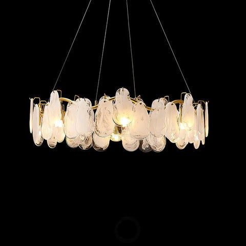 Mahina Cloud Round/Linear Chandelier - Cylinder-1-Yiosilamp