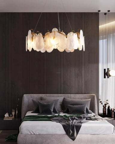 Mahina Cloud Round/Linear Chandelier - Cylinder-1-Yiosilamp