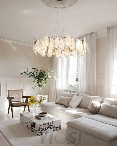Mahina Cloud Round/Linear Chandelier - Cylinder-1-Yiosilamp