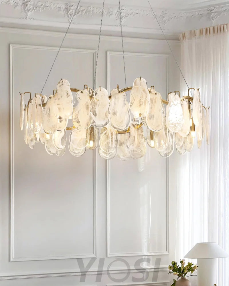 Mahina Cloud Round/Linear Chandelier - Cylinder-1-Yiosilamp