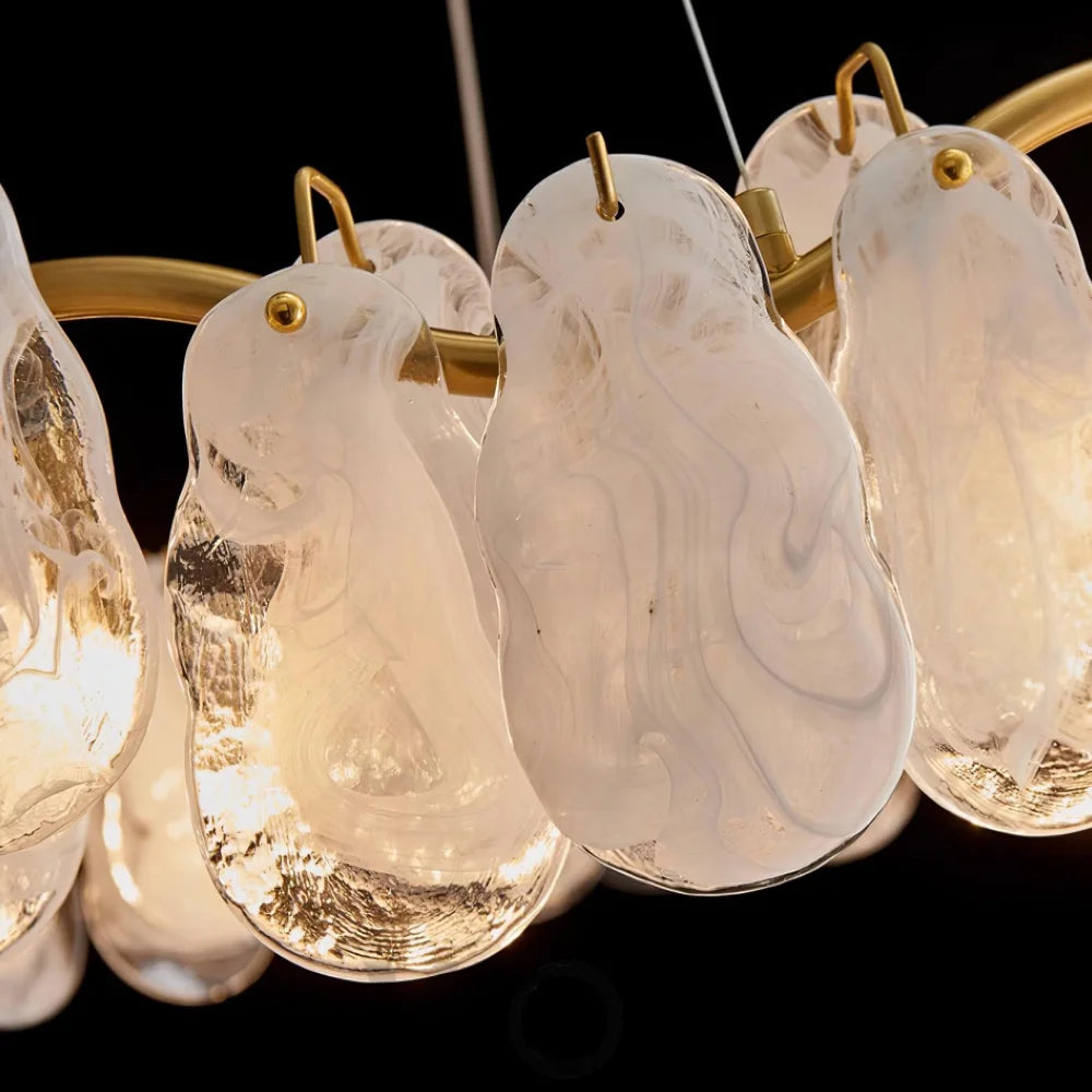 Mahina Cloud Round/Linear Chandelier - Cylinder-1-Yiosilamp