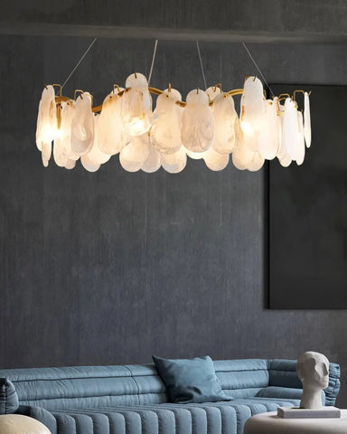 Mahina Cloud Round/Linear Chandelier - Cylinder-1-Yiosilamp