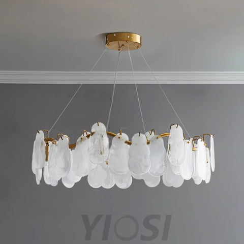 Mahina Cloud Round/Linear Chandelier - Cylinder-1-Yiosilamp