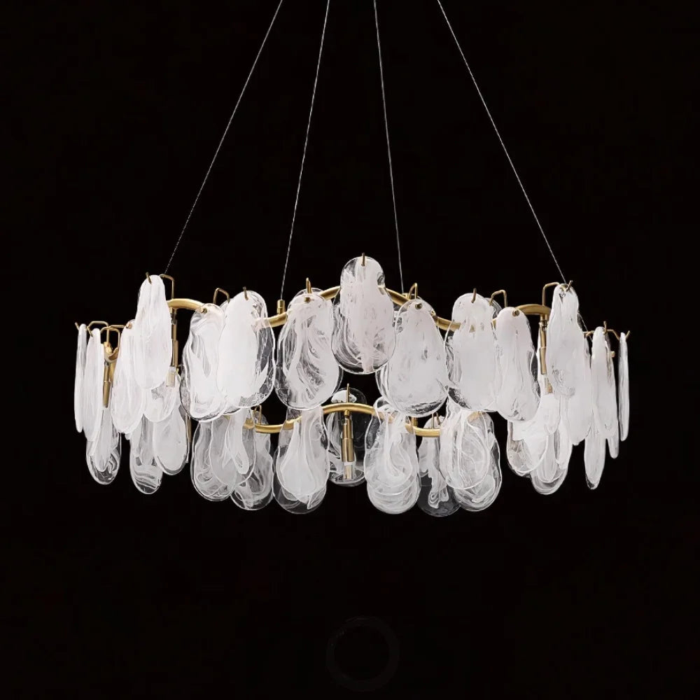 Mahina Cloud Round/Linear Chandelier - Cylinder-1-Yiosilamp