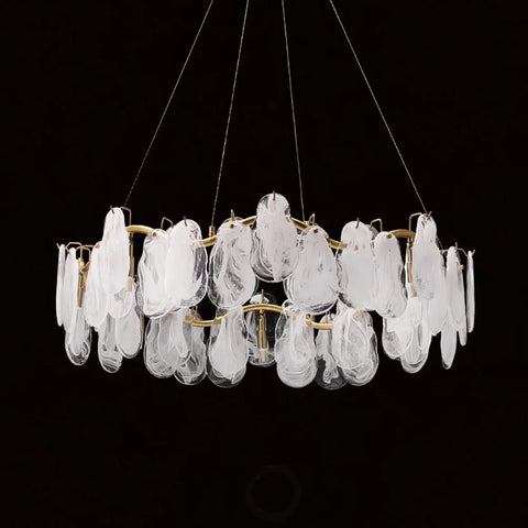 Mahina Cloud Round/Linear Chandelier - Cylinder-1-Yiosilamp