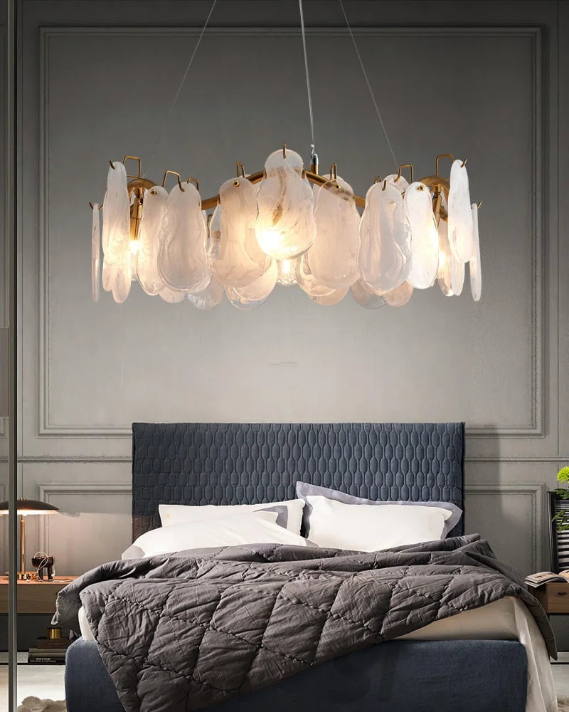 Mahina Cloud Round/Linear Chandelier - Cylinder-1-Yiosilamp