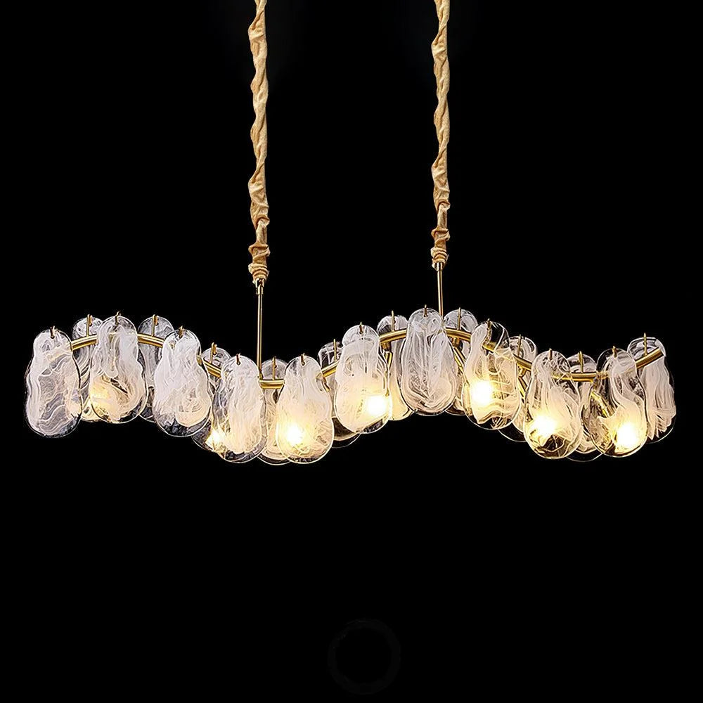 Mahina Cloud Round/Linear Chandelier - Cylinder-1-Yiosilamp