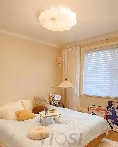 Malibu Ceiling Lamp  ∅ 19.6″ - Bubble, Flush Mounts, White-1-Yiosilamp