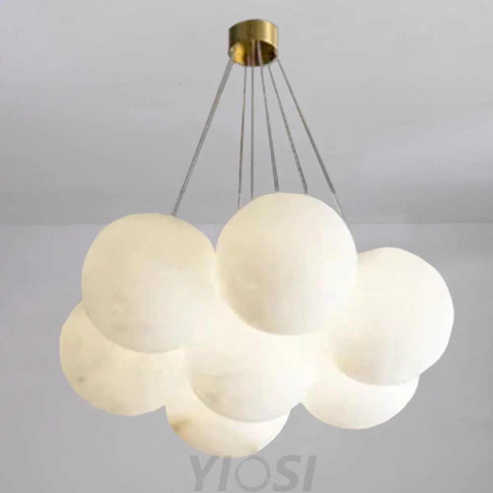 Mancy Modern Creative Alabaster Ball Chandelier