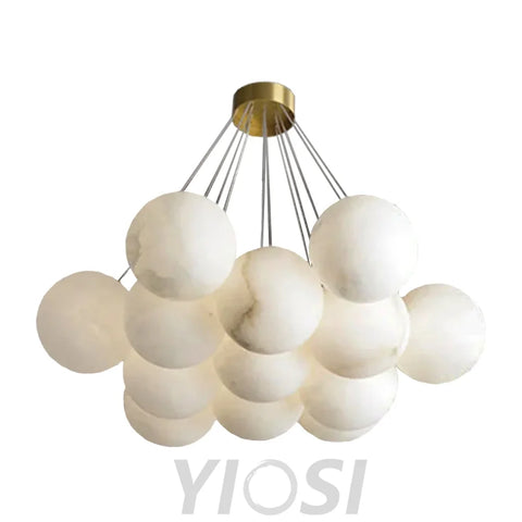 Mancy Modern Creative Alabaster Ball Chandelier