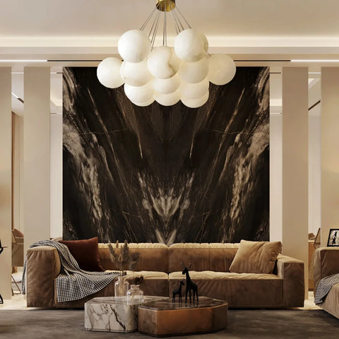 Mancy Modern Creative Alabaster Ball Chandelier