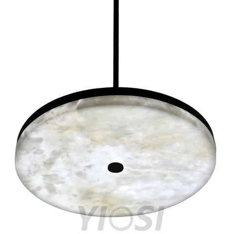 Manhattan Real Alabaster Round Mini Pendant Light