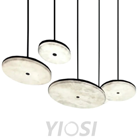 Manhattan Real Alabaster Round Mini Pendant Light