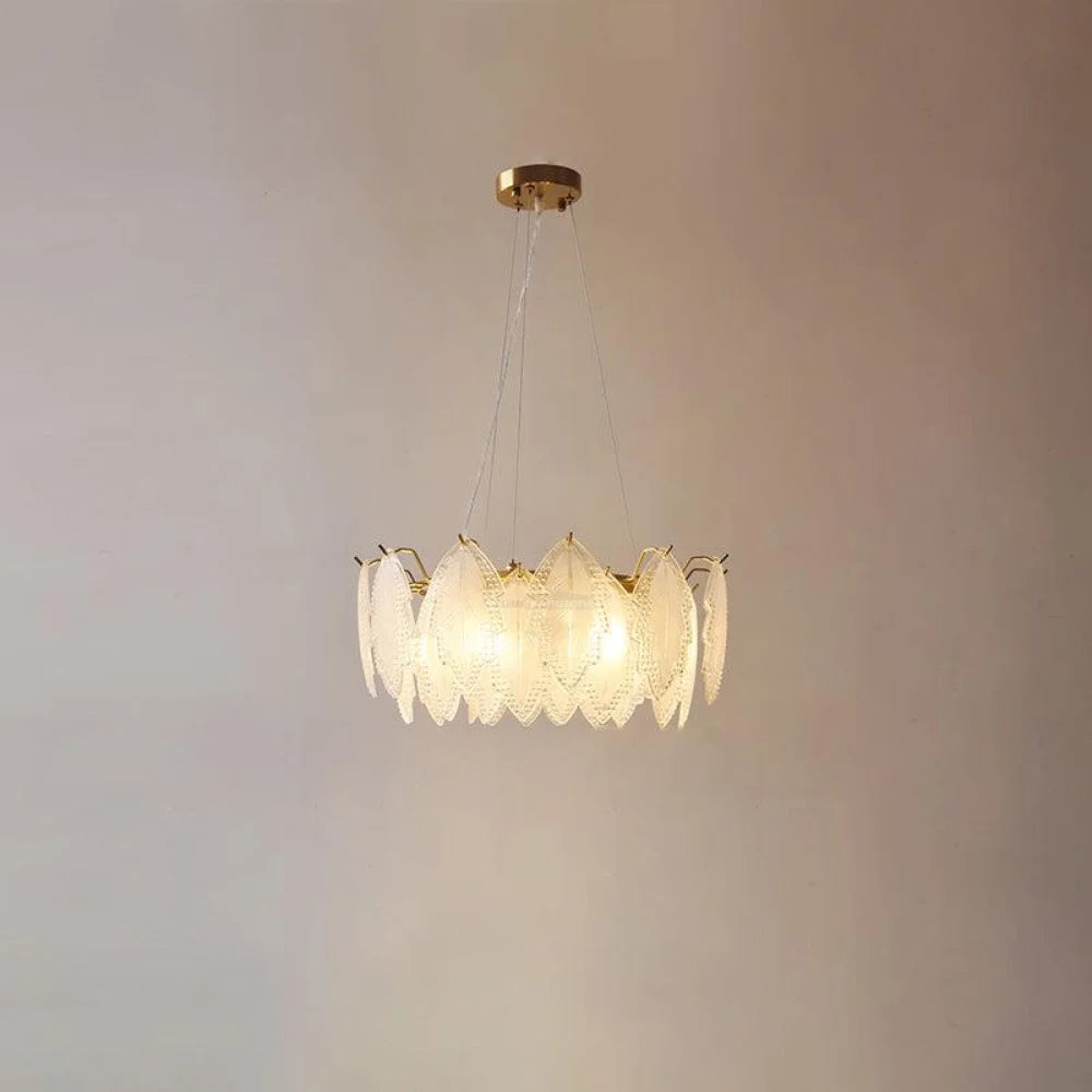 Maple Leaf Type Glass Chandelier - Cylinder-1-Yiosilamp