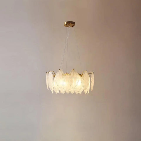Maple Leaf Type Glass Chandelier - Cylinder-1-Yiosilamp
