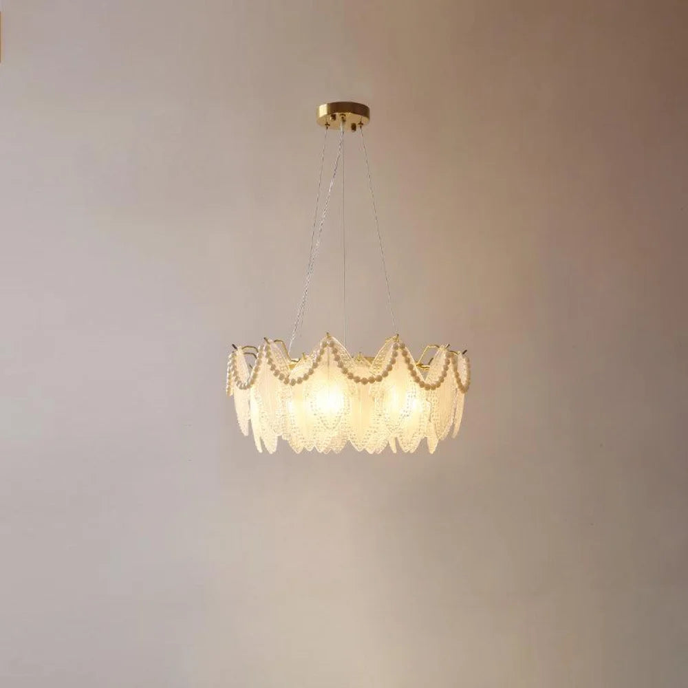 Maple Leaf Type Glass Chandelier - Cylinder-1-Yiosilamp