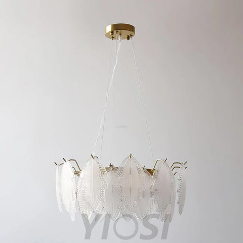 Maple Leaf Type Glass Chandelier - Cylinder-1-Yiosilamp