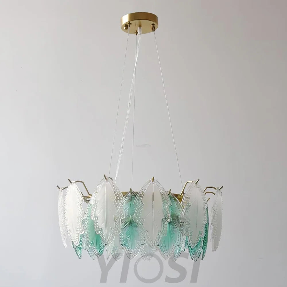Maple Leaf Type Glass Chandelier - Cylinder-1-Yiosilamp
