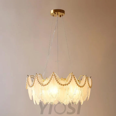 Maple Leaf Type Glass Chandelier - Cylinder-1-Yiosilamp