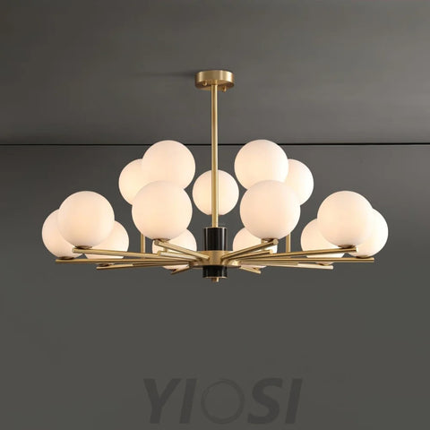 Marais Chandelier with 6/8/15 heads - Bend-1-Yiosilamp