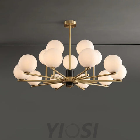 Marais Chandelier with 6/8/15 heads - Bend-1-Yiosilamp