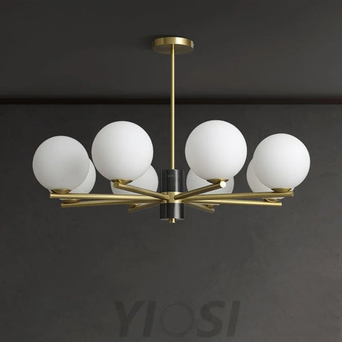 Marais Chandelier with 6/8/15 heads - Bend-1-Yiosilamp