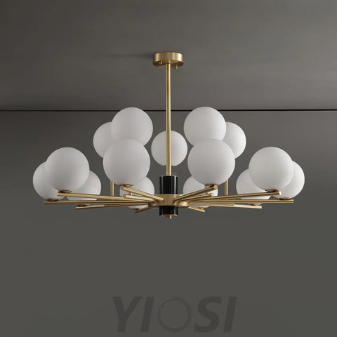 Marais Chandelier with 6/8/15 heads - Bend-1-Yiosilamp