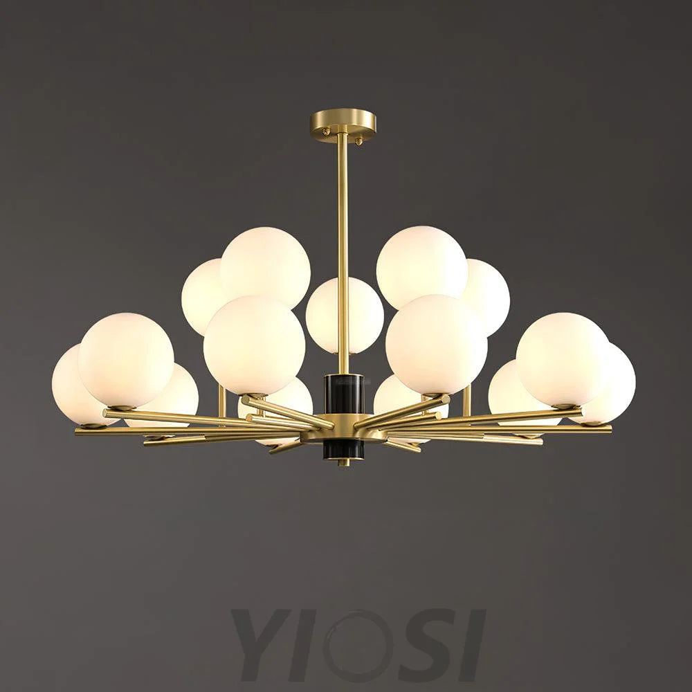 Marais Chandelier with 6/8/15 heads - Bend-1-Yiosilamp