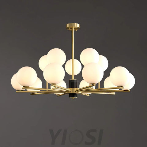 Marais Chandelier with 6/8/15 heads - Bend-1-Yiosilamp