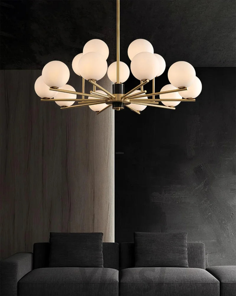 Marais Chandelier with 6/8/15 heads - Bend-1-Yiosilamp