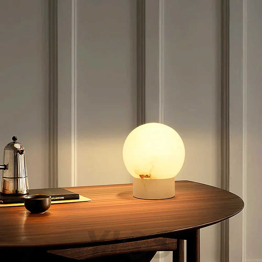 Marble Ball Table Lamp