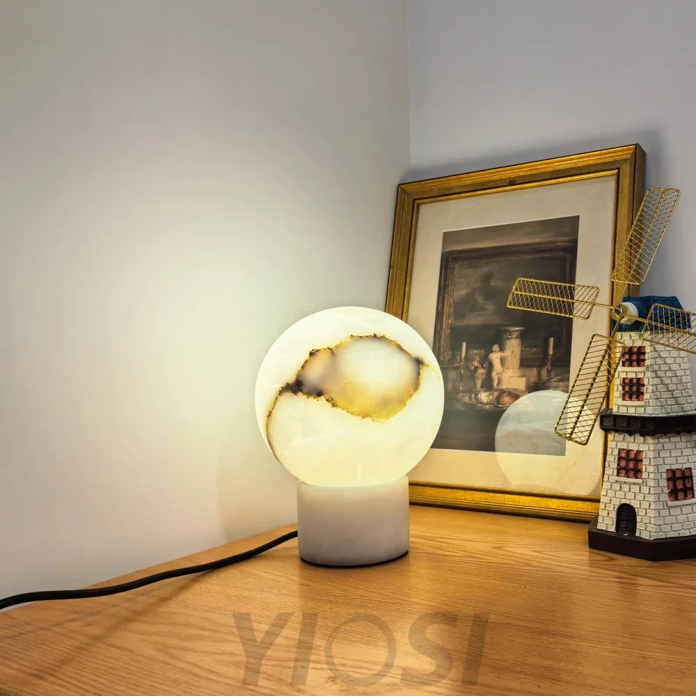 Marble Ball Table Lamp