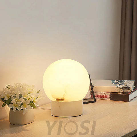 Marble Ball Table Lamp