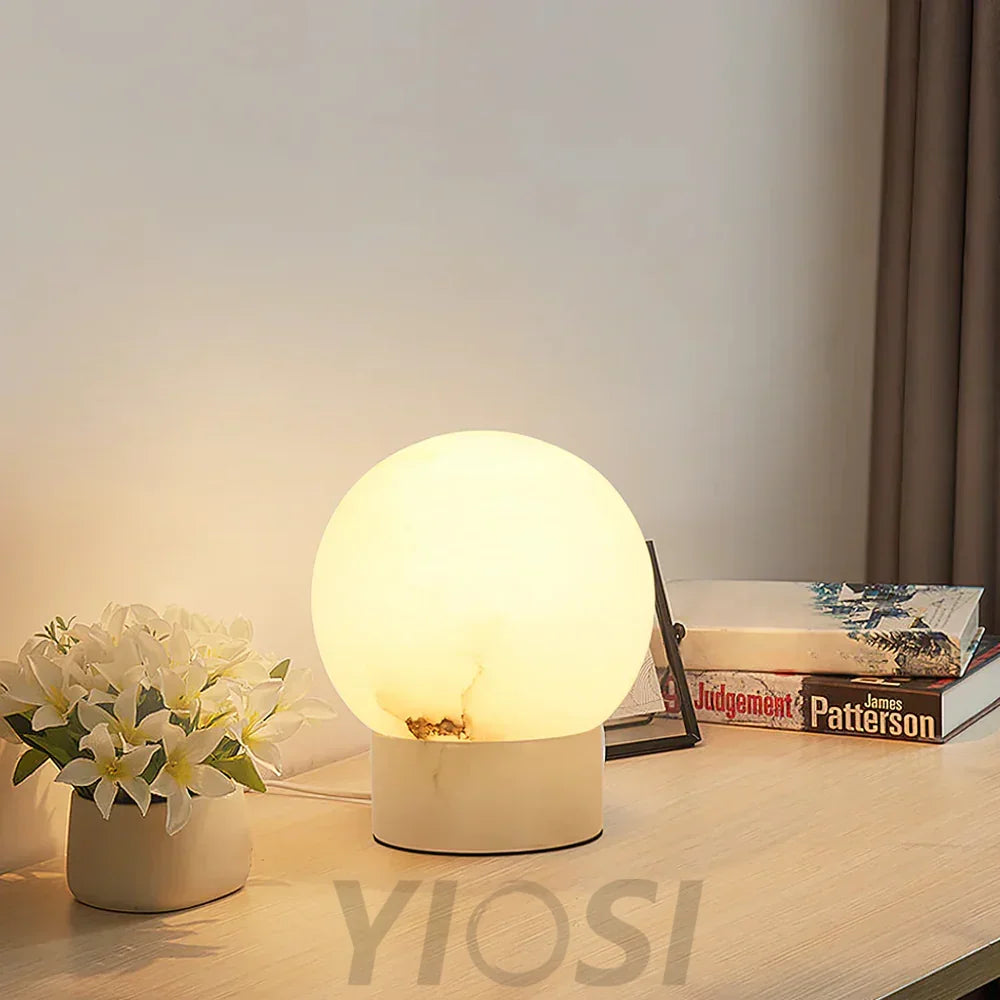 Marble Ball Table Lamp