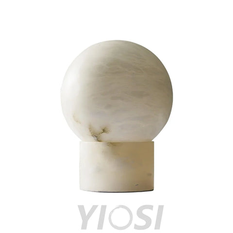 Marble Ball Table Lamp - Alabaster-1-Yiosilamp