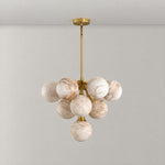 Marble Ball Triangle Circle Hanger - Copper Color – lights off