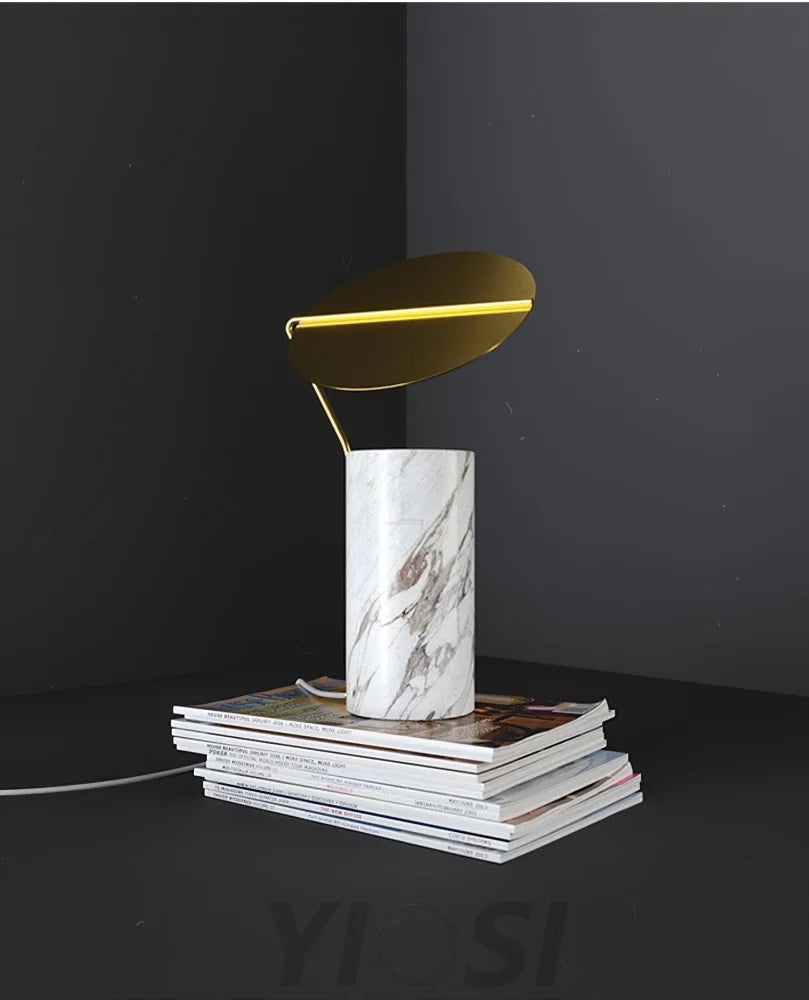 Marble Coffee Table Lamp - Alabaster-1-Yiosilamp