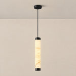 Alabaster Cylinder Pendant 500 - Black – lights on