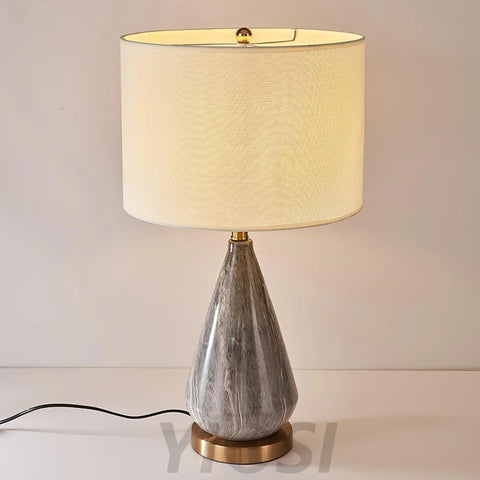 Marble Diamond Table Lamp - Alabaster-1-Yiosilamp