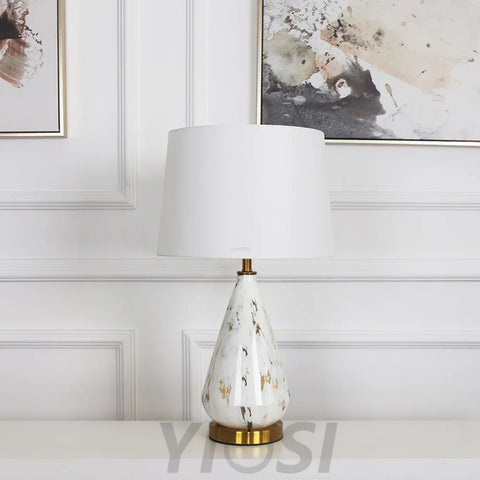 Marble Diamond Table Lamp - Alabaster-1-Yiosilamp